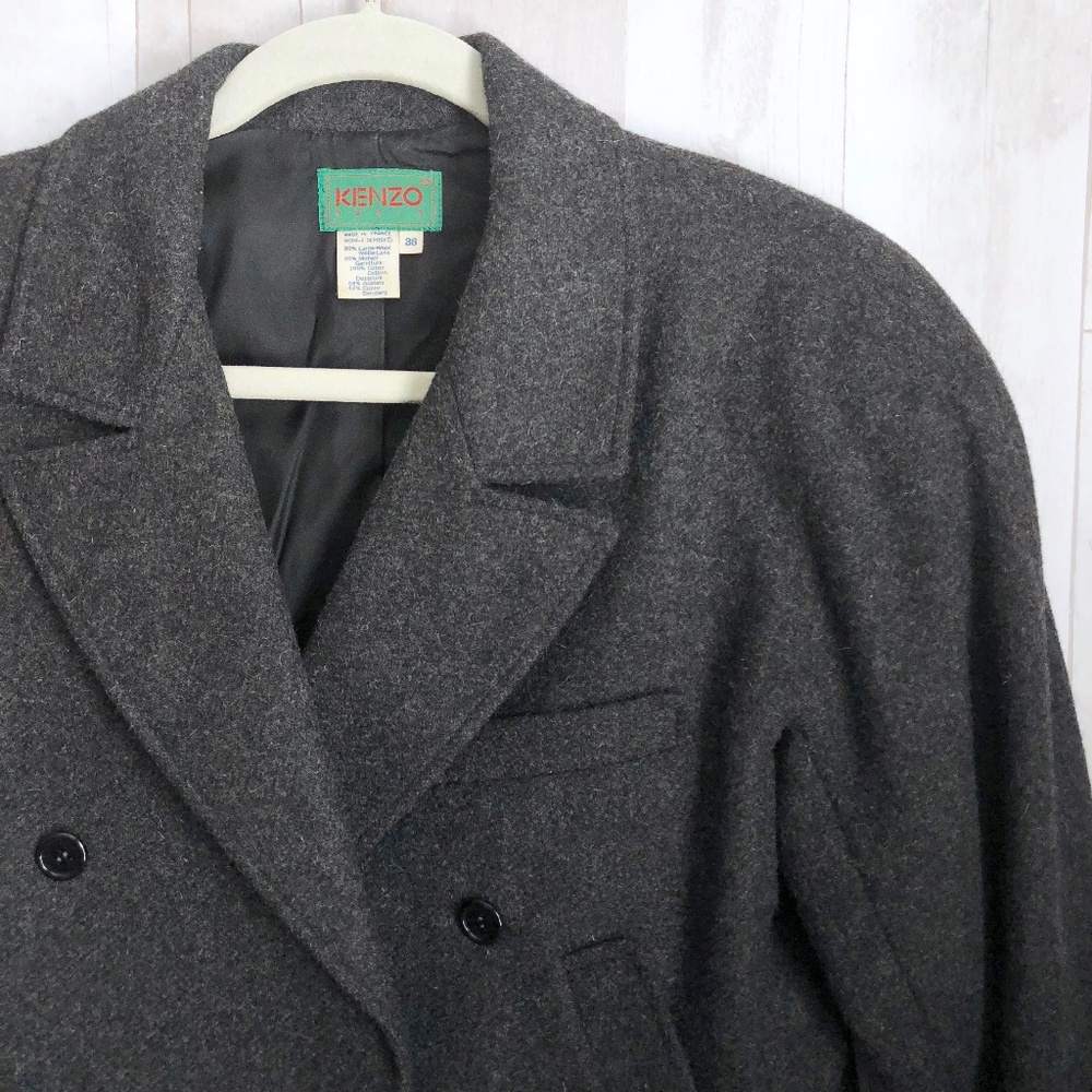 [Kenzo] Paris Wool Cropped Double Breasted Jacket - Picture 5 of 7